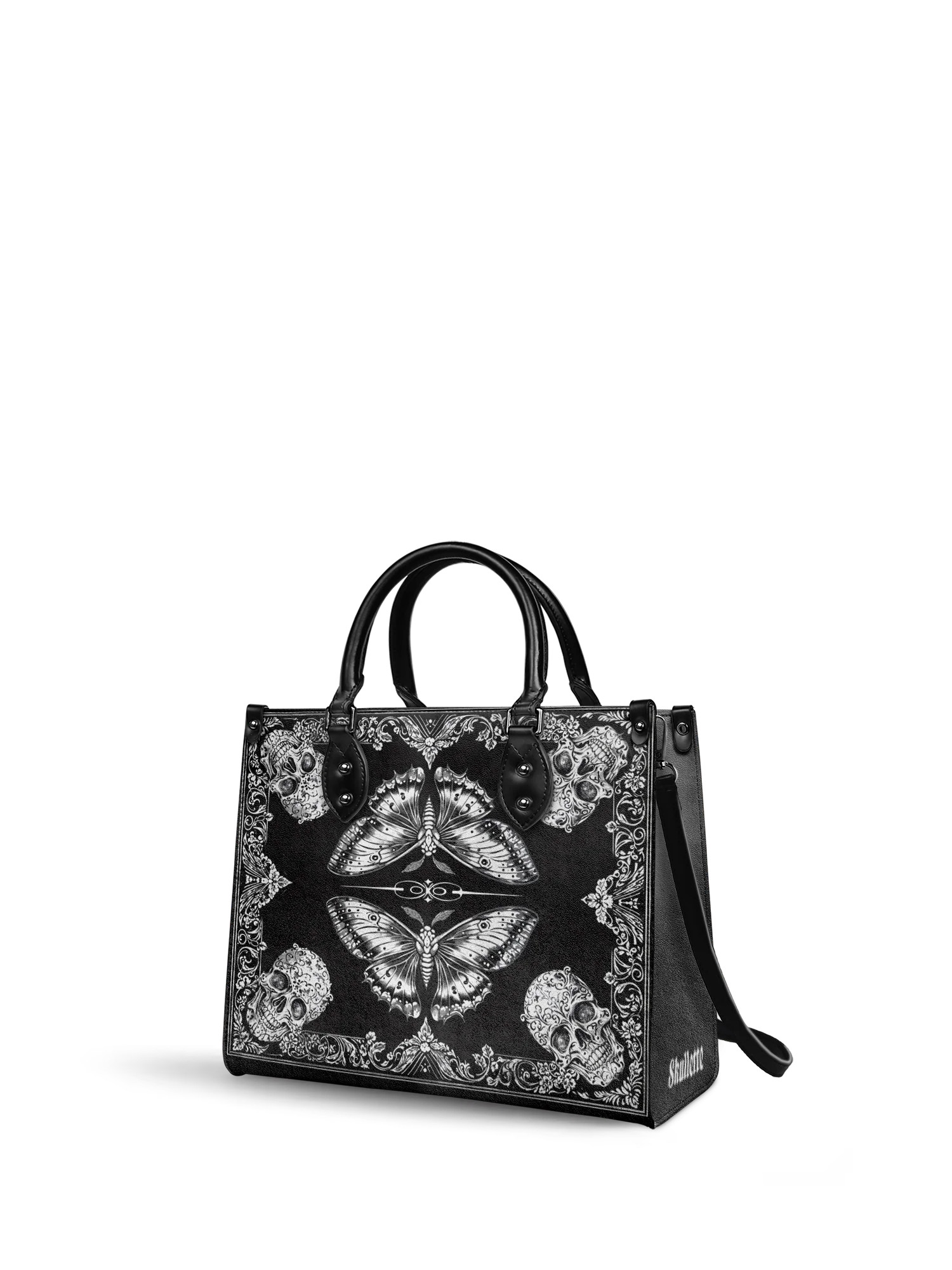 "Morthwing" - Black Interior - Leather Handbag - Image 6